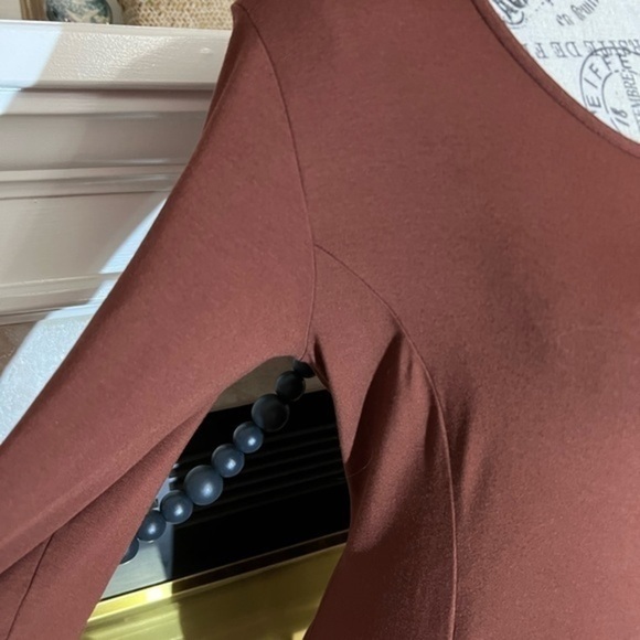 Rundholz Black Label Brown Color Long Sleeves Tent Dress - Picture 7 of 12